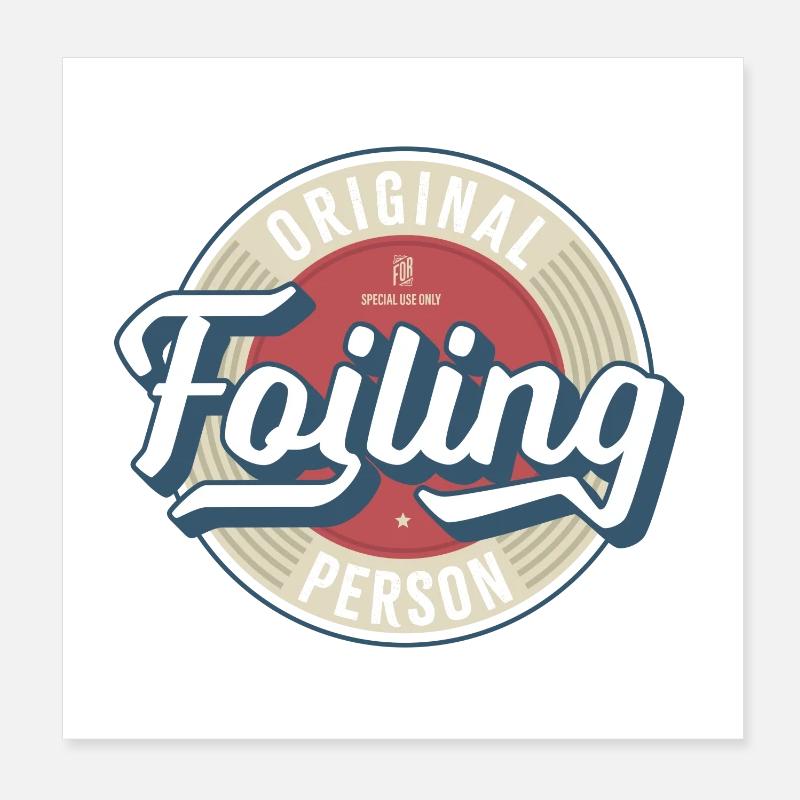 Foiling Label Poster 20x20 cm