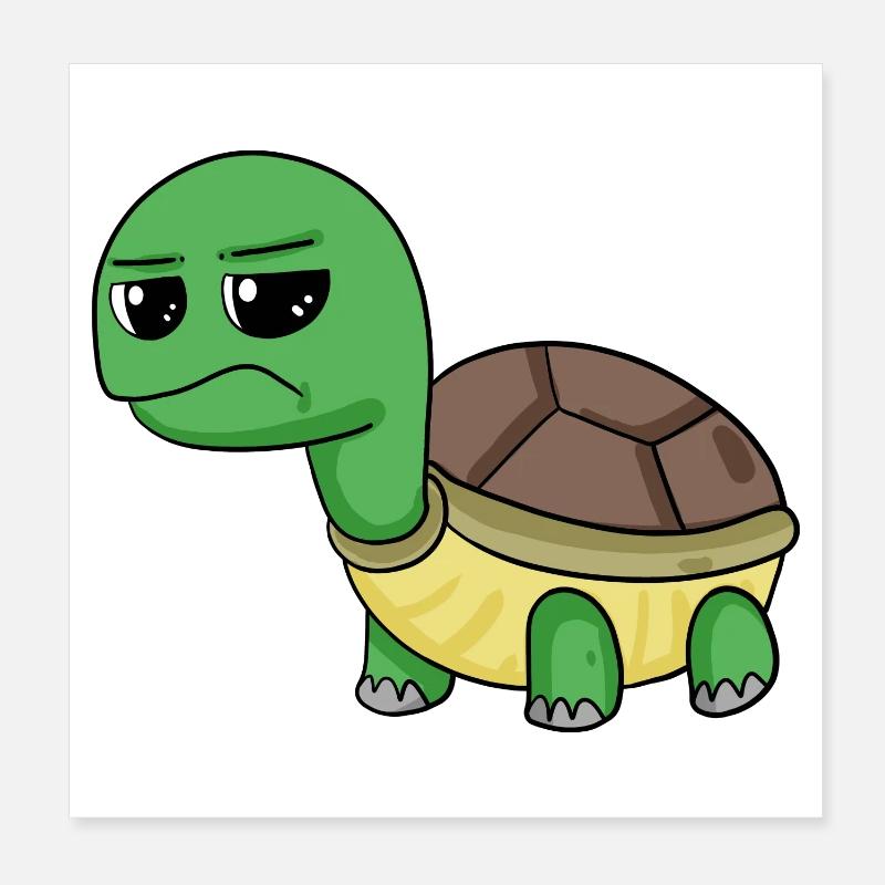 Tortue Poster 20 x 20 cm