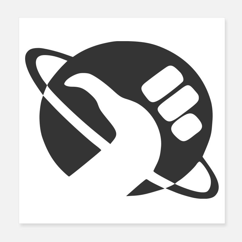 Tramper Poster 20x20 cm