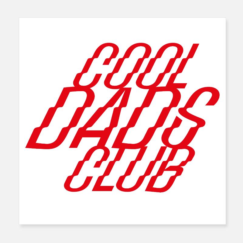 Cool Dads Club – Un look de père élégant Poster 20 x 20 cm
