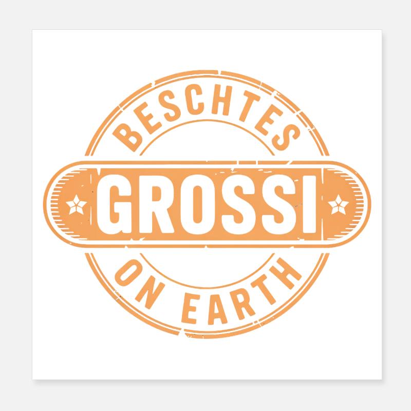 Beschtes Grossi Schweizerdeutsch Oma Poster 20x20 cm