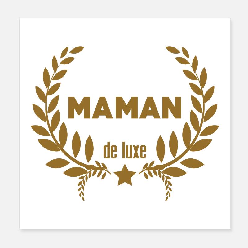 Luxus-Mama – Muttertag Poster 20x20 cm