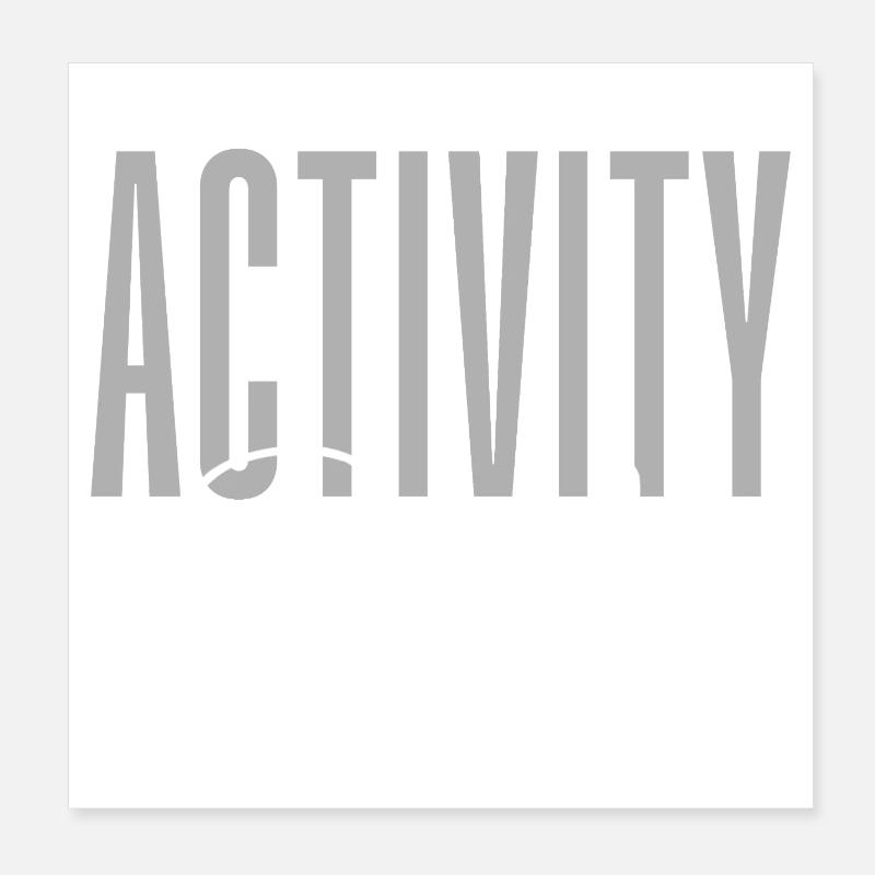 Équipe d’activités – Événement par équipe de groupe amusant Poster 20 x 20 cm