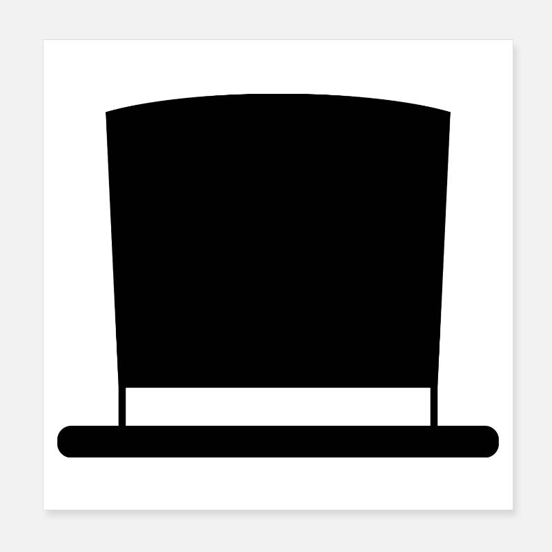 Haut-de-forme Poster 20 x 20 cm