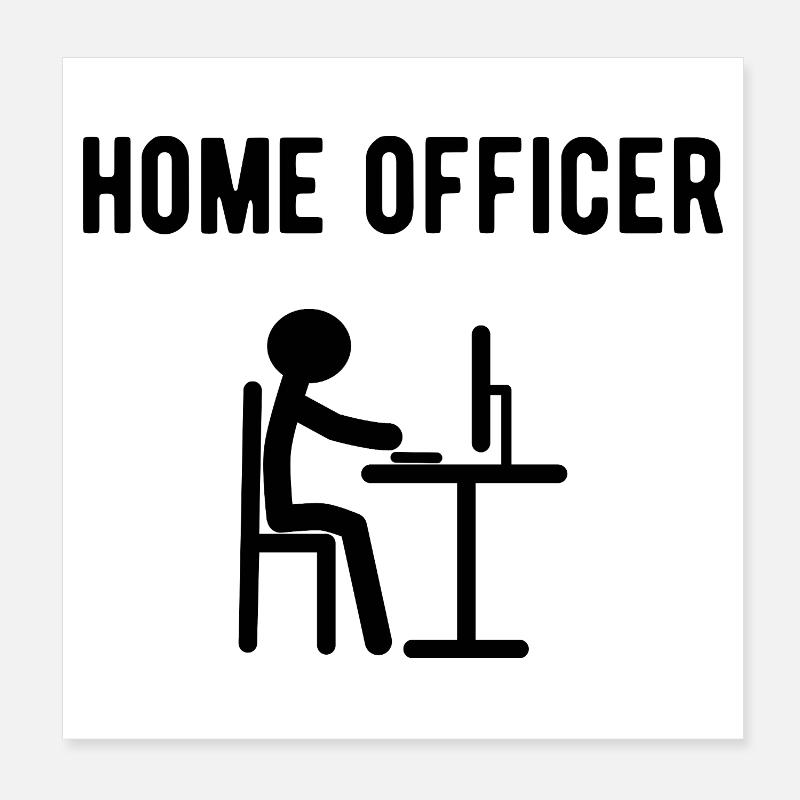 Responsable de l’intérieur Poster 20 x 20 cm