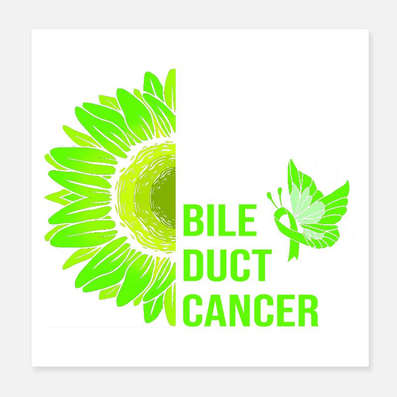 Bile Cancer Poster 20 x 20 cm