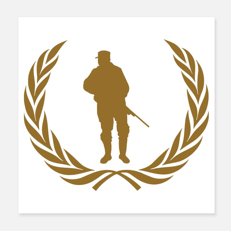 Hunting - Hunter Poster 8" x 8" (20x20 cm)