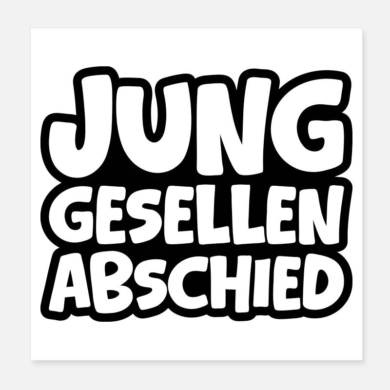Junggesellenabschied Jga Poster 20x20 cm