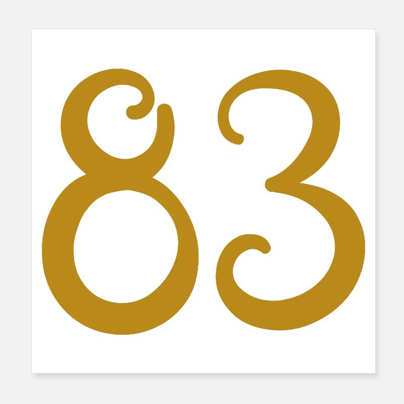 83 Poster 20 x 20 cm