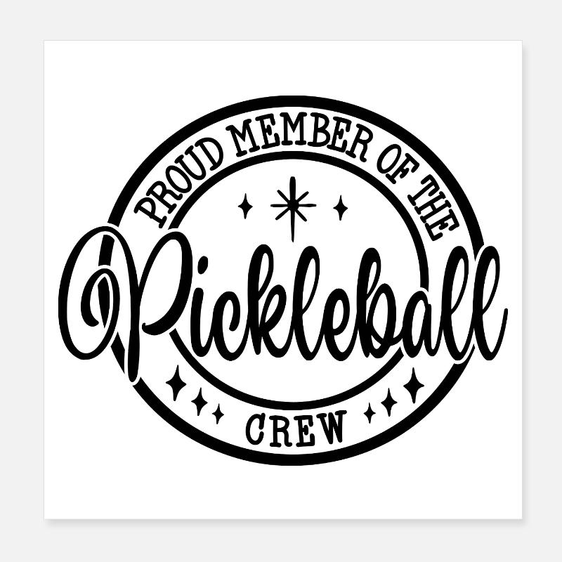 Don fier d’un membre de l’équipe de pickleball Poster 20 x 20 cm