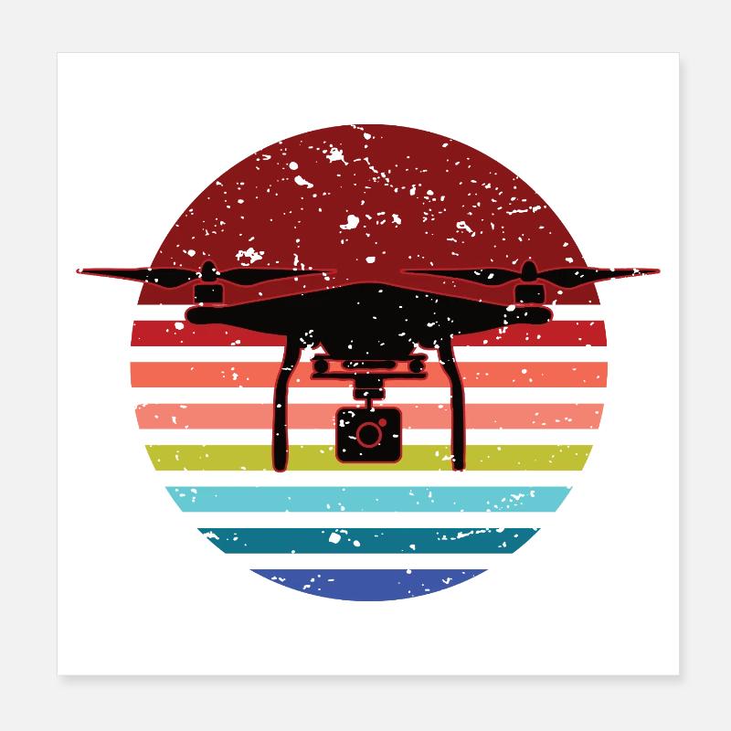I've had enough, I'm going to fly, drone, drone pilot Poster 8" x 8" (20x20 cm)