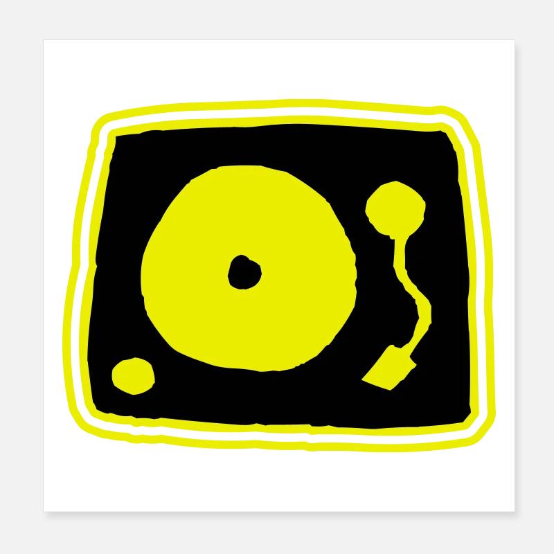 tourne-disque Poster 20 x 20 cm