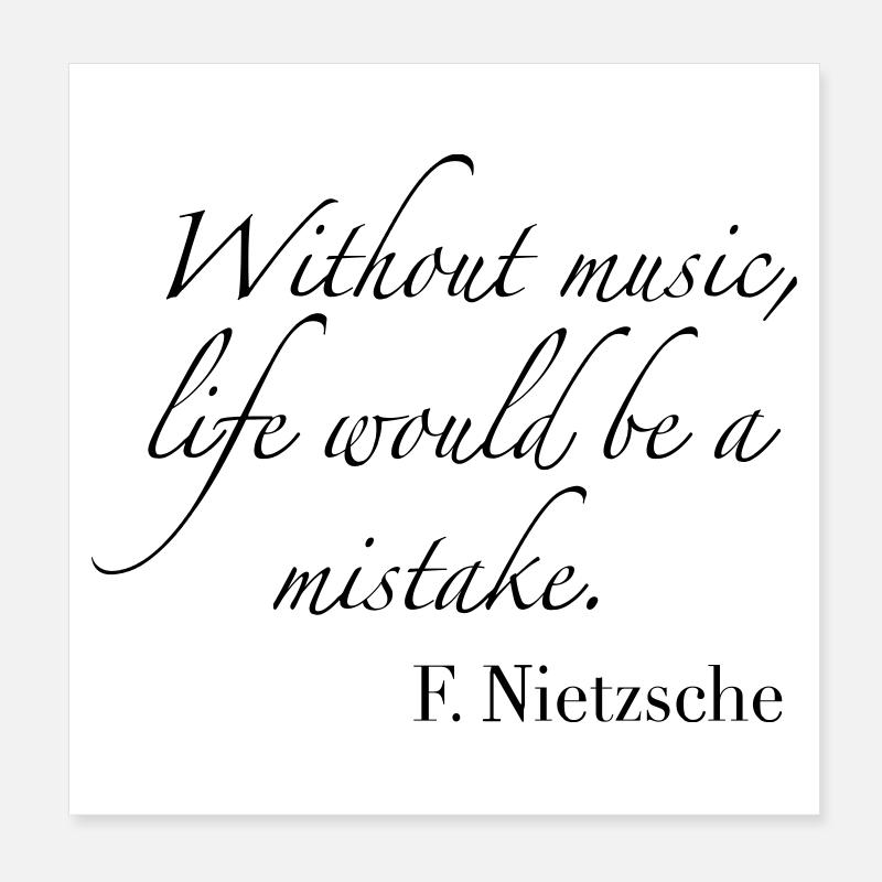Musik Poster 20x20 cm
