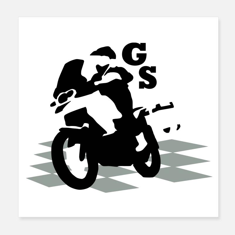 Bikergs_bayern Poster 20x20 cm