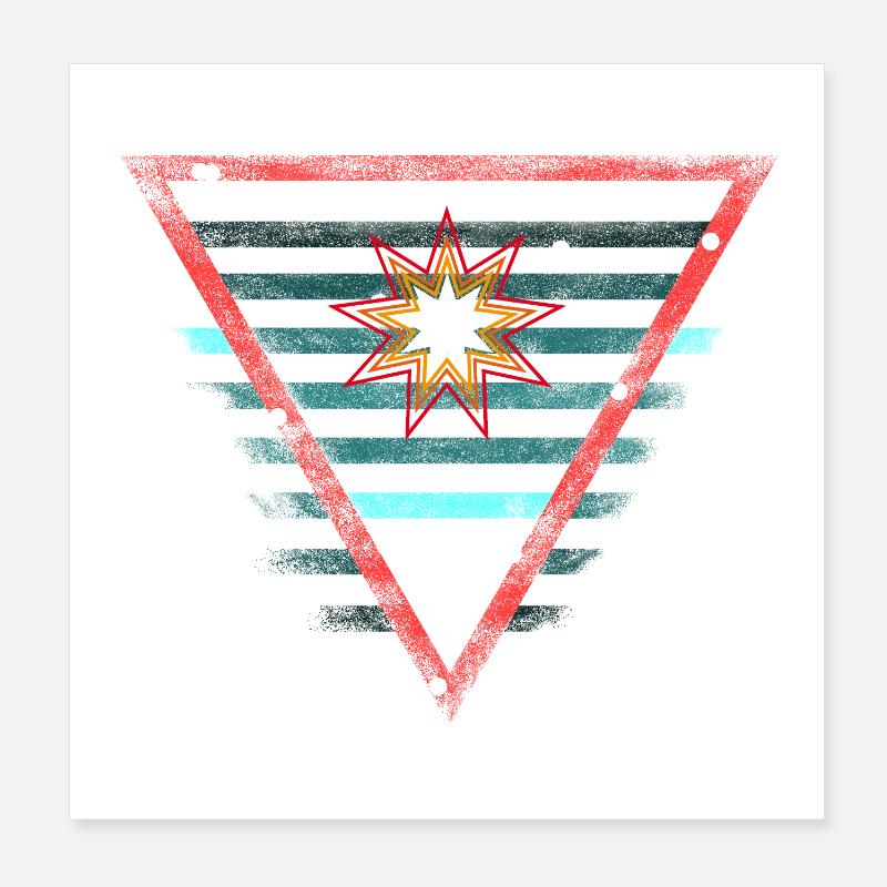 Superheld Emblem - Scifi Poster 20x20 cm