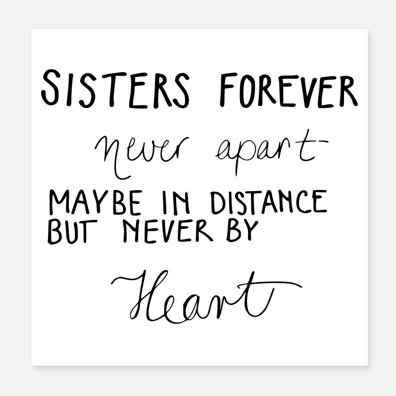 Sisters forever! Poster 20x20 cm