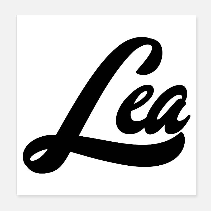 Lea Name Abstrakte Farbexplosion Kunstdesign Poster 20x20 cm