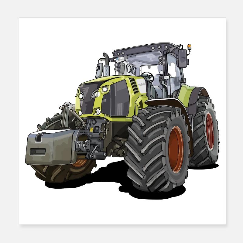 Tractor Giant Poster 8" x 8" (20x20 cm)