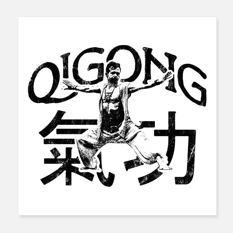 Conception de l’exercice énergétique Qigong Poster 20 x 20 cm
