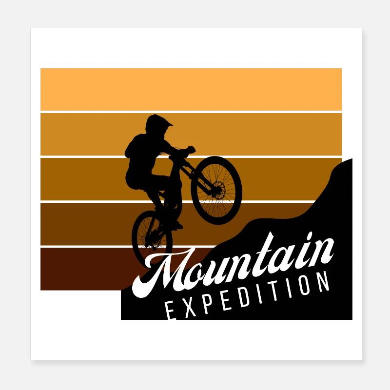 Mountain Expedition Sprung Poster 20x20 cm