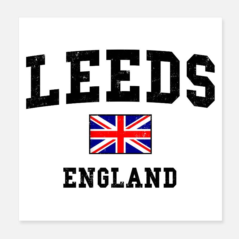 Conception du drapeau de Leeds, Angleterre Poster 20 x 20 cm