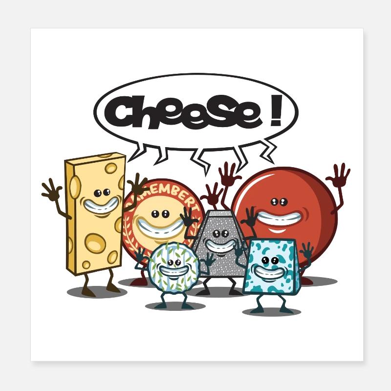 Cheese Poster 20 x 20 cm