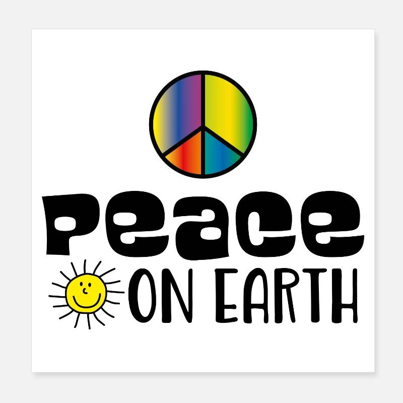 Peace on earth Poster 8" x 8" (20x20 cm)