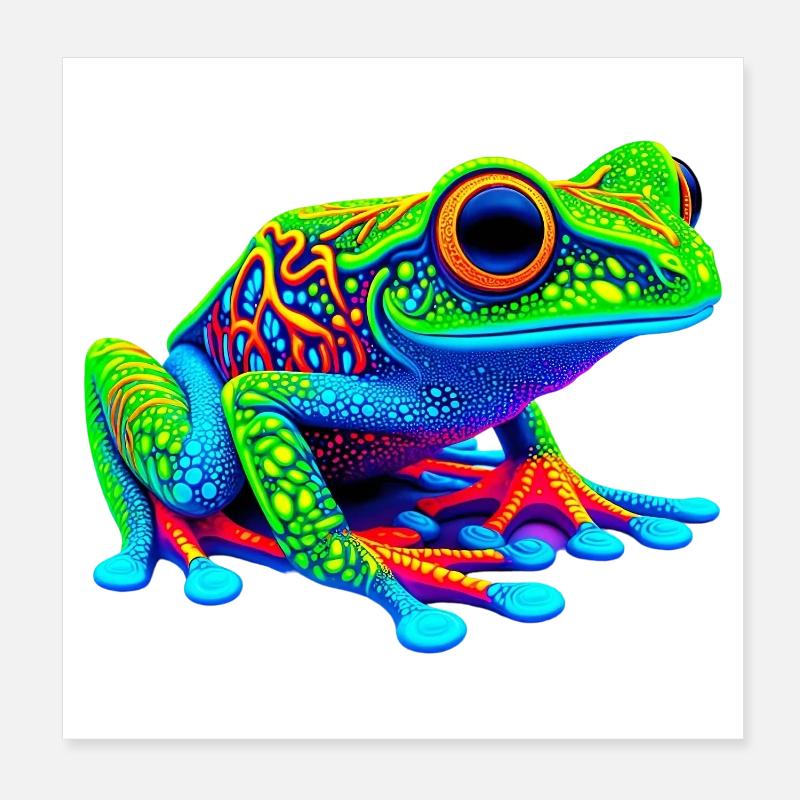 Grenouille Poster 20 x 20 cm