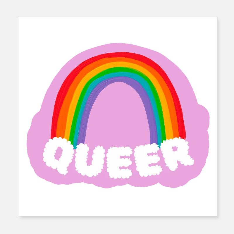 Queer Poster 8" x 8" (20x20 cm)