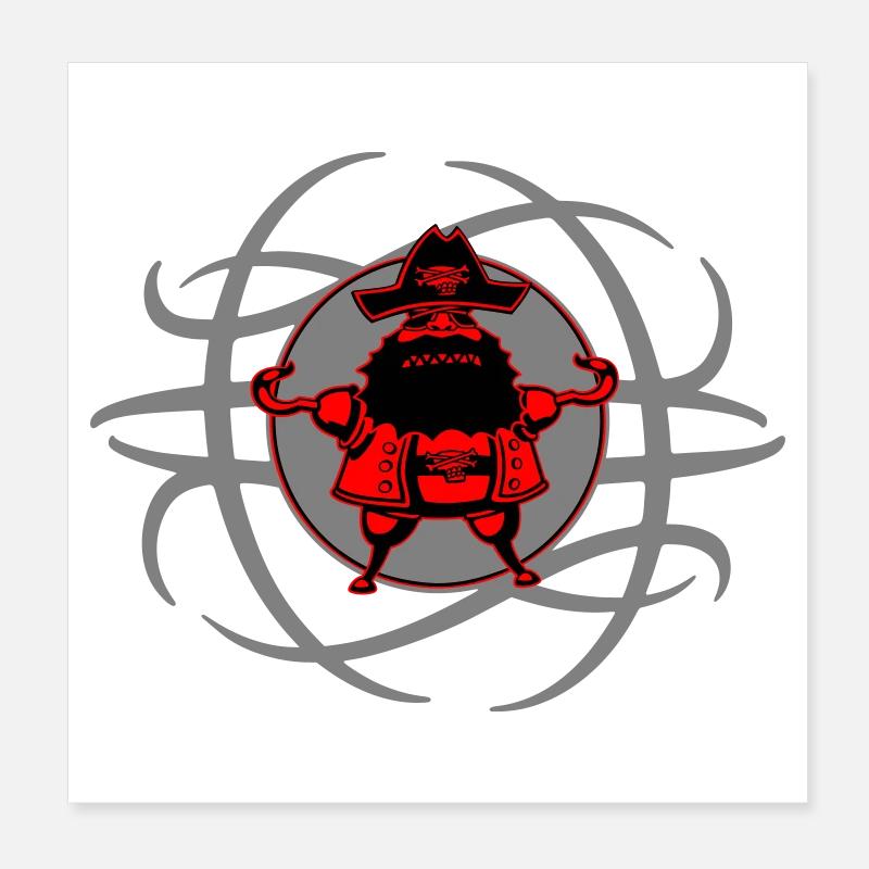 Vous ne pouvez pas faire plus pirate que ça ! Poster 20 x 20 cm