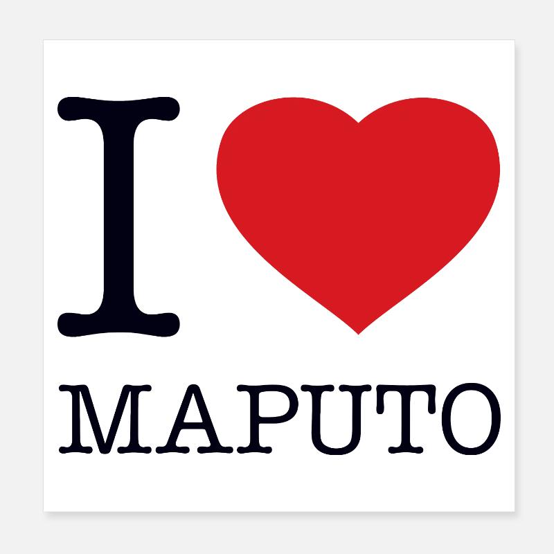 J’ADORE MAPUTO Poster 20 x 20 cm