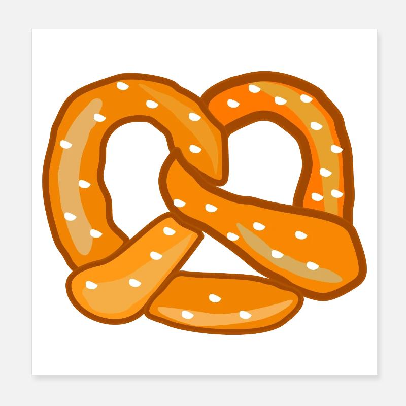 Bretzel Poster 20 x 20 cm