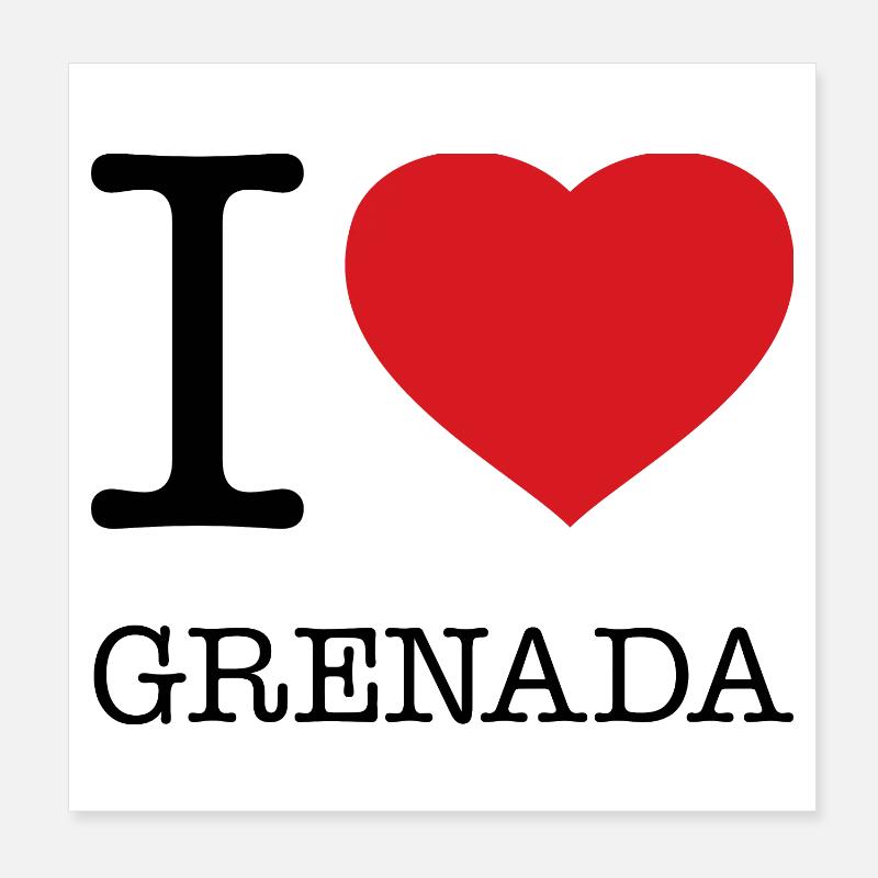 J’ADORE LA GRENADE Poster 20 x 20 cm
