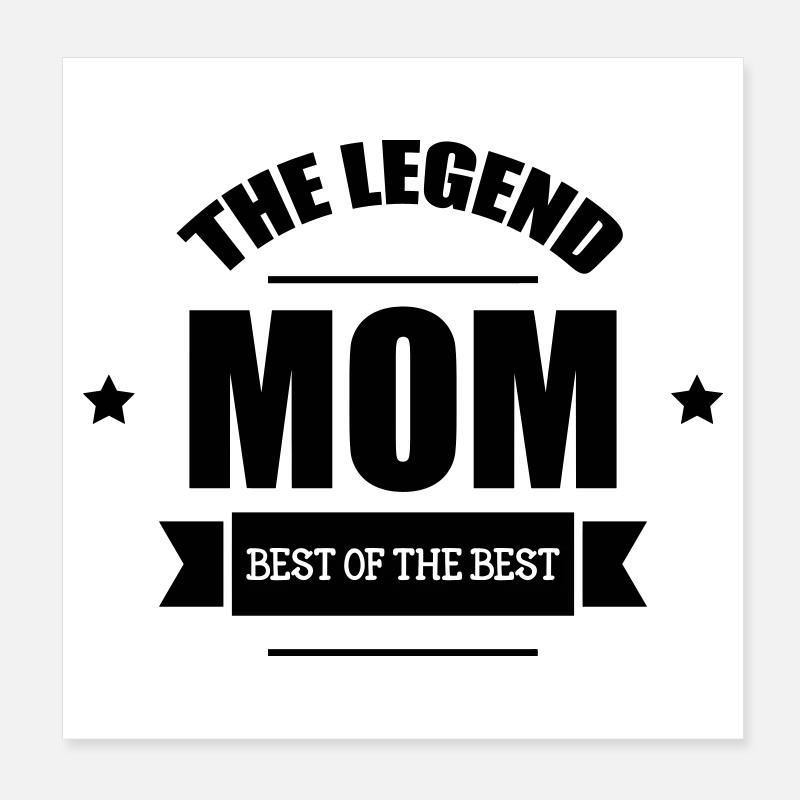 Die Legende der Mutter - Muttertag Poster 20x20 cm