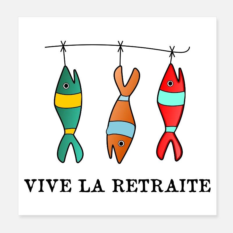 RETRAITE. VACANCES. RETRAITE. RETRAITEE. RETRAITE. Poster 20 x 20 cm