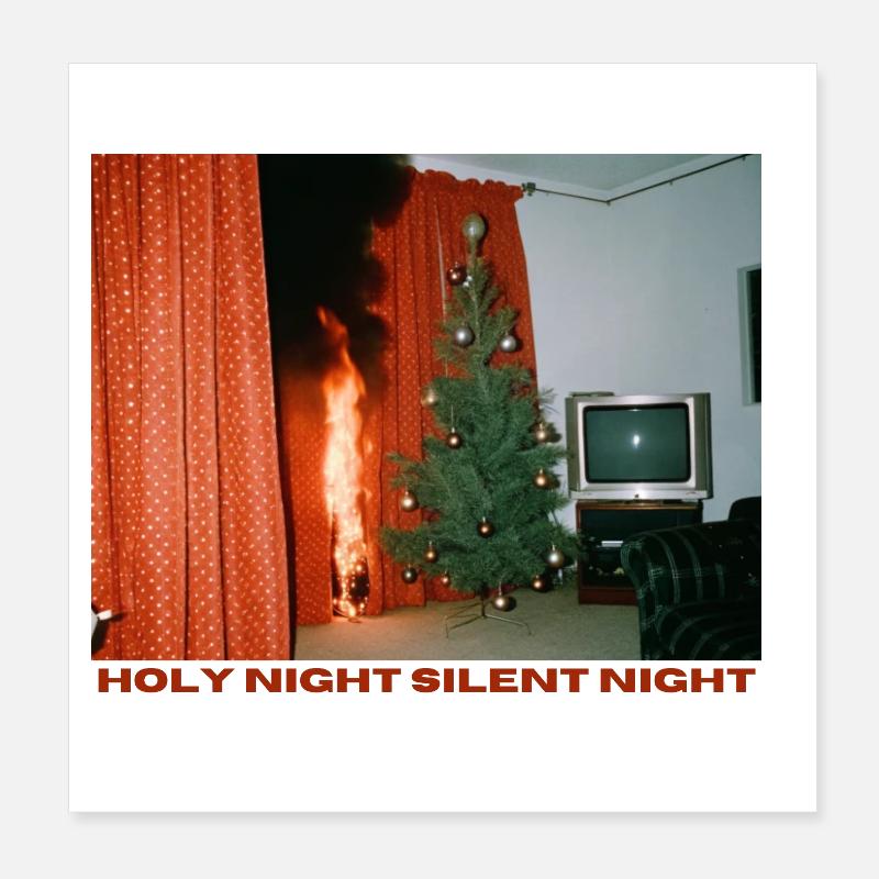 Chaotic Christmas Poster 8" x 8" (20x20 cm)