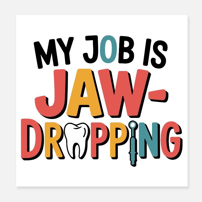 Outils de précision pour prothésiste dentaire Poster 20 x 20 cm