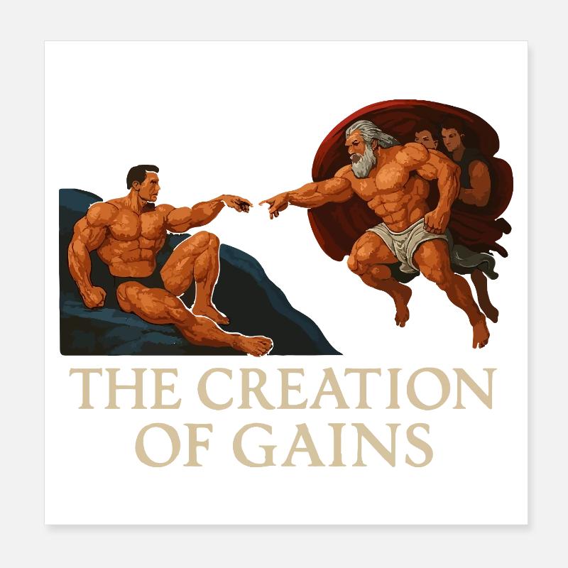 La création de gains Poster 20 x 20 cm