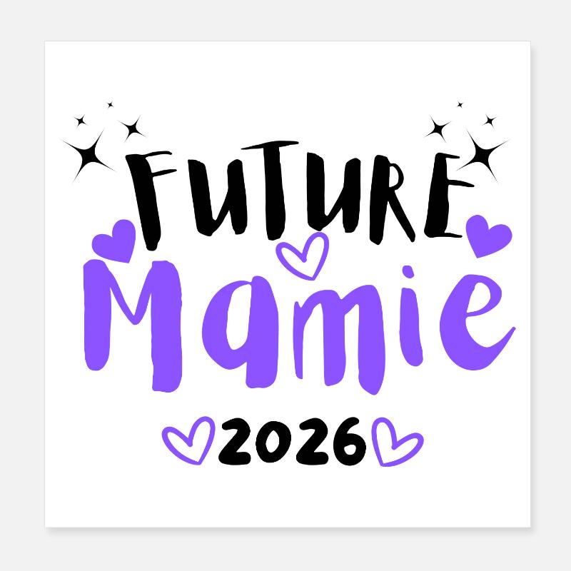 Future Granny 2026 Poster 8" x 8" (20x20 cm)