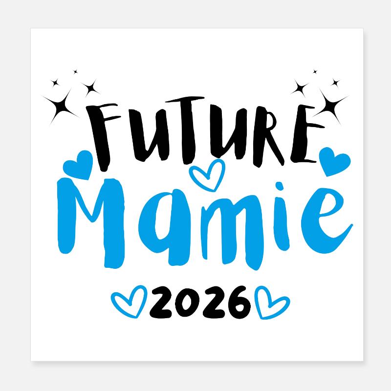 Future Granny 2026 Poster 8" x 8" (20x20 cm)