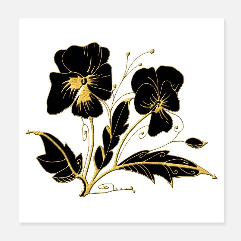 Fleur Poster 20 x 20 cm