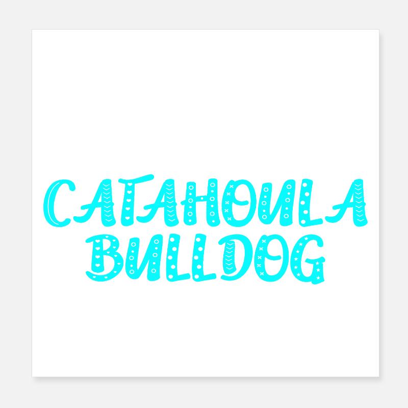 Bouledogue Catahoula Poster 20 x 20 cm
