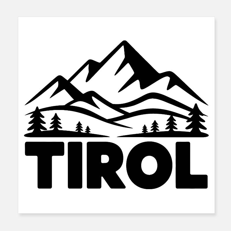 Tyrol - Conception de souvenirs Poster 20 x 20 cm