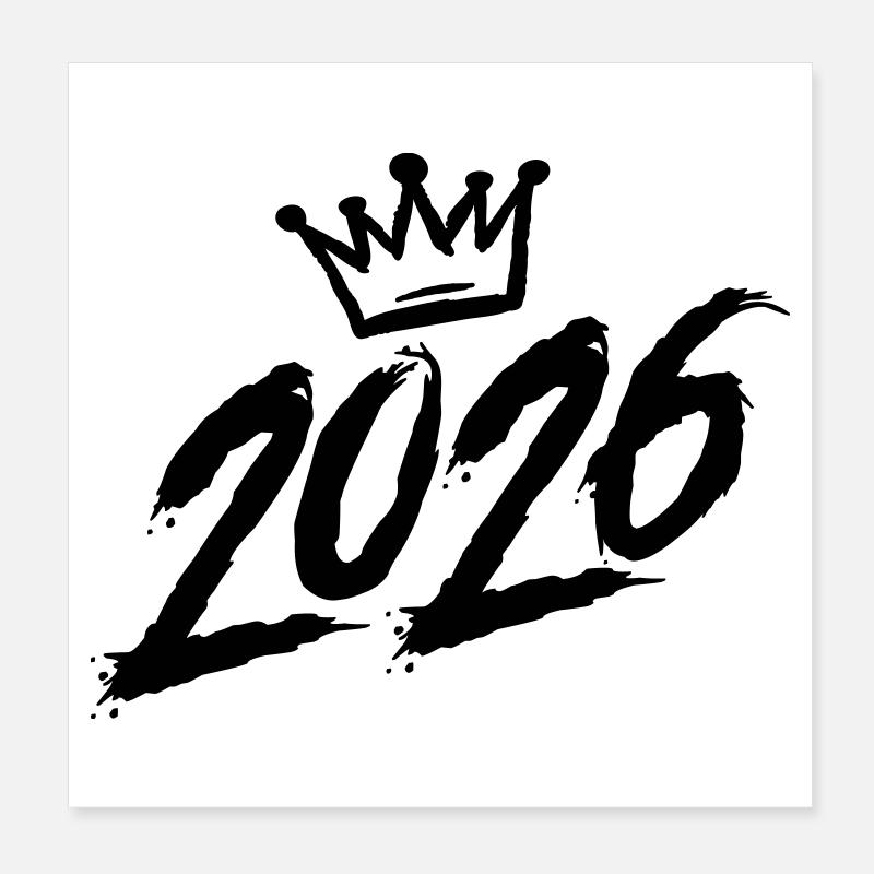Couronne 2026 Poster 20 x 20 cm