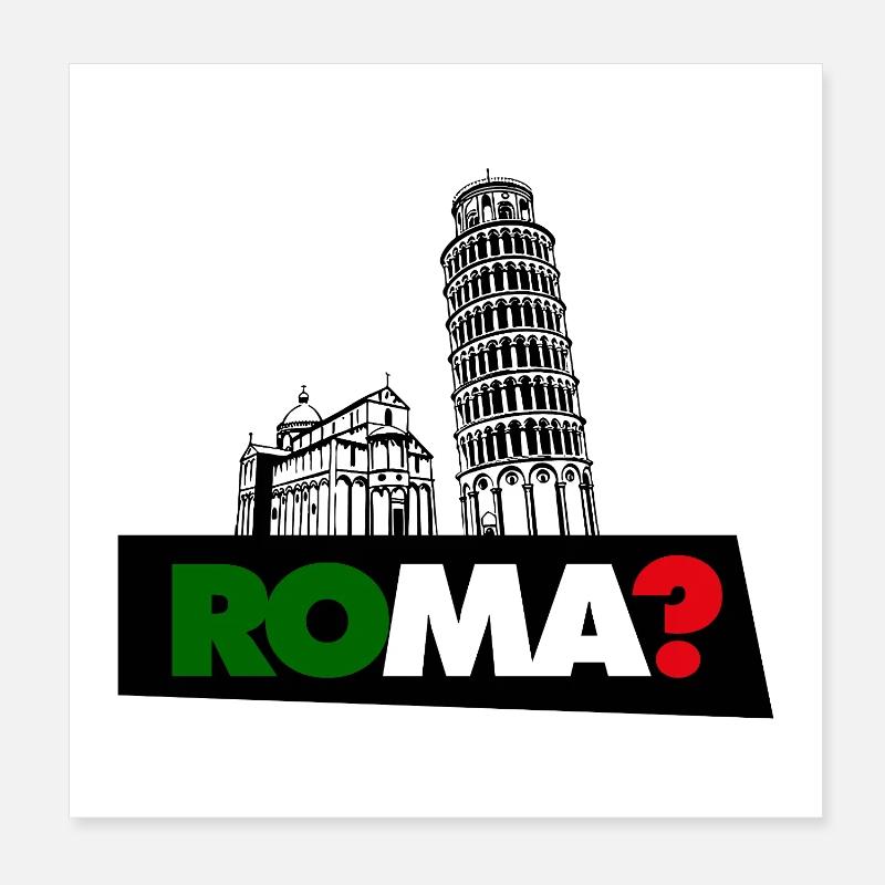 Rome? - Poster 8" x 8" (20x20 cm) - white
