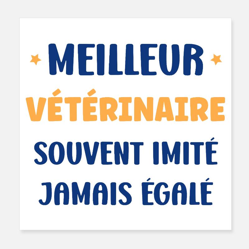 Best veterinarian ever Poster 8" x 8" (20x20 cm)