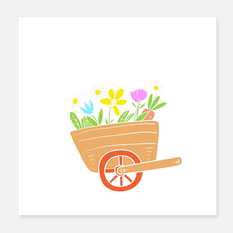 Cadeau de vers de compost Poster 20 x 20 cm