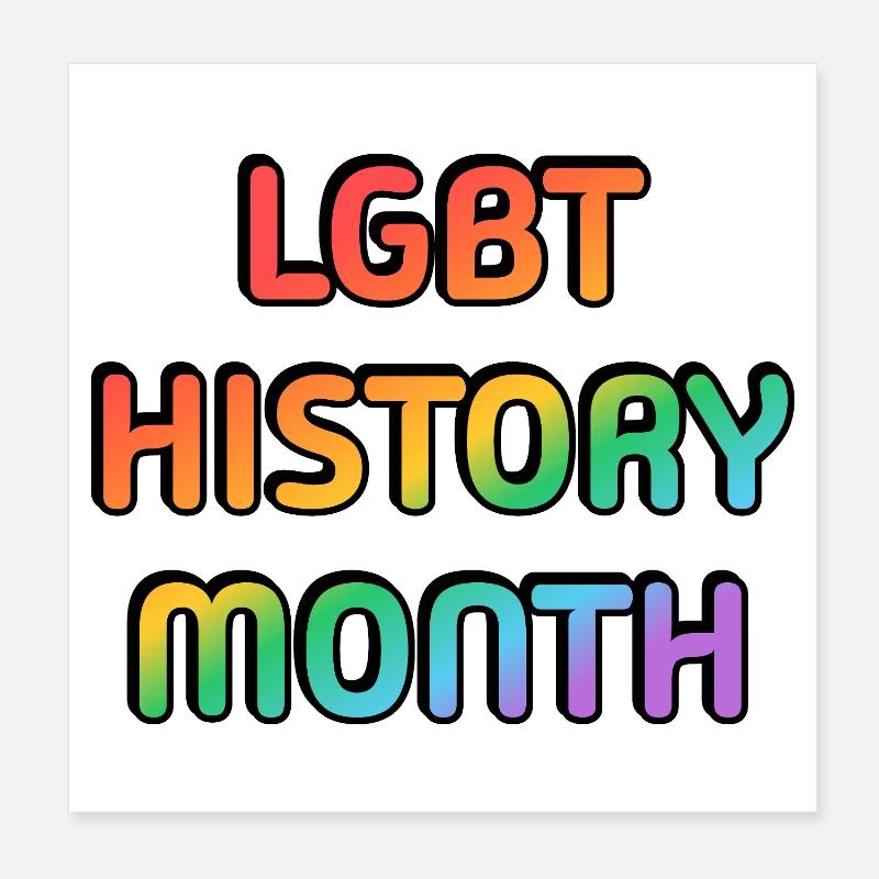 LGBT-Geschichtsmonat Poster 20x20 cm