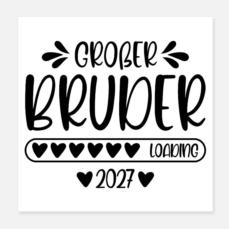 Großer Bruder 2027 loading Poster 20x20 cm