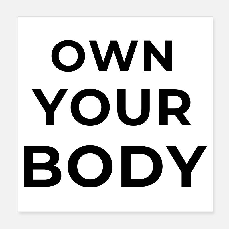 Ejer din krop - Calisthenics Poster 20x20 cm